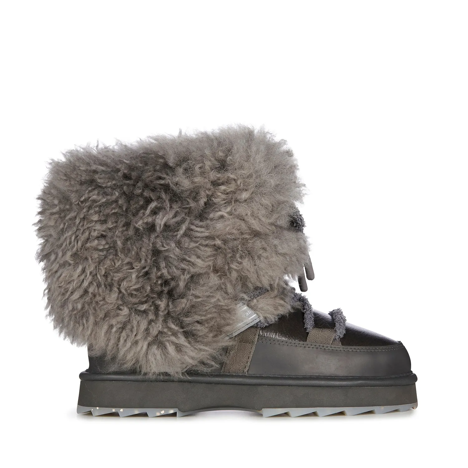 Blurred Glossy Boot - Charcoal LAST ONE SIZE 5