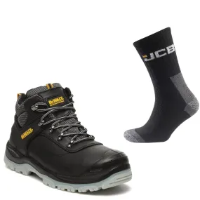DeWalt Laser Special Offer Pack - DeWalt Laser Black Safety Hiker Boots   3 Pairs Work Socks