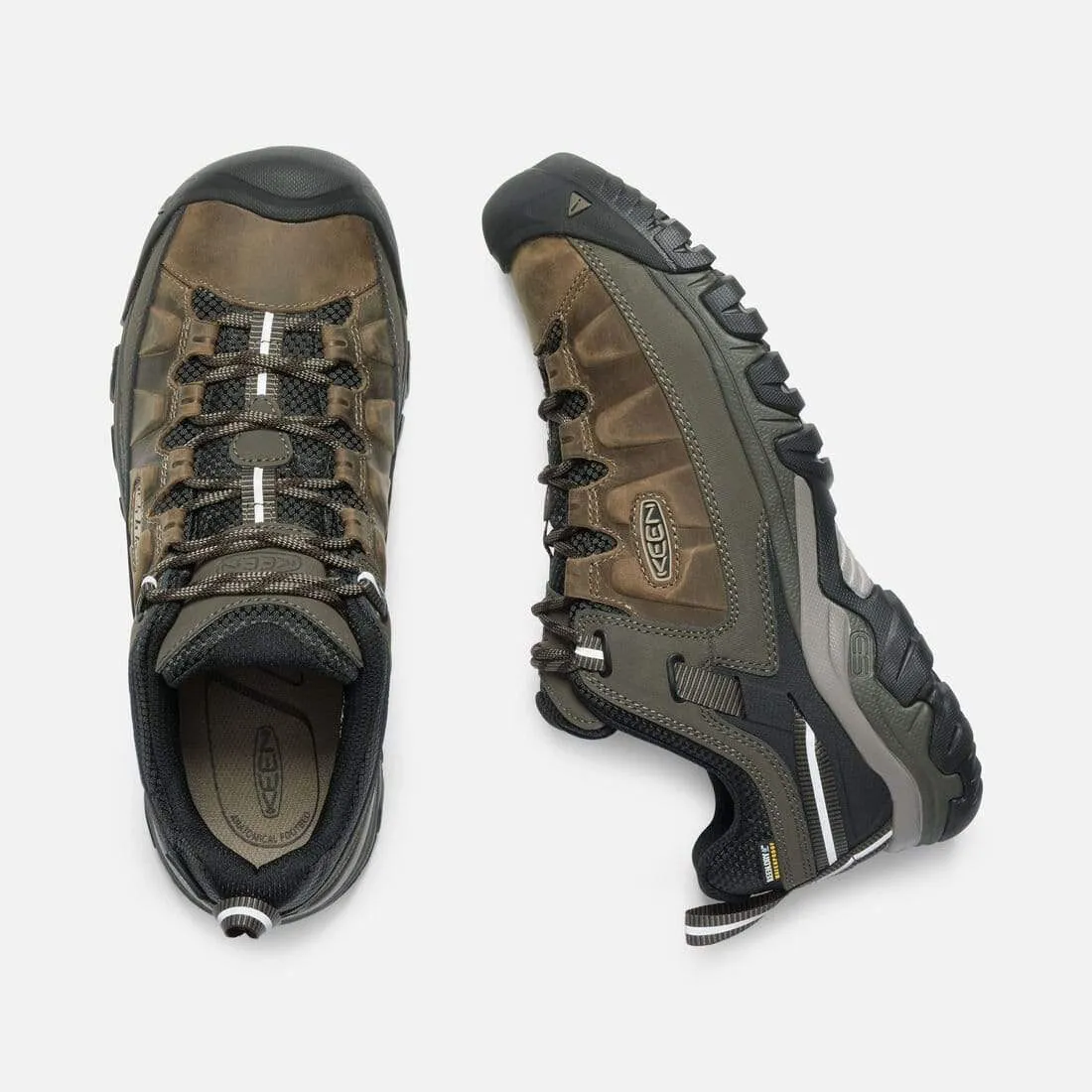 Keen Men's Targhee III Waterproof Hiking Shoes- Bungee Cord/ Black