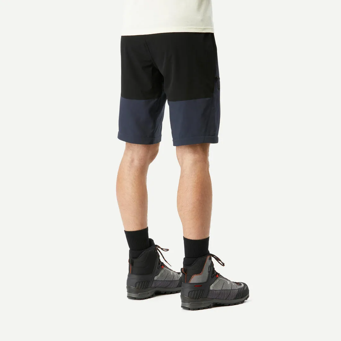 Men's 2-in-1 adjustable and durable hiking trousers – MT500