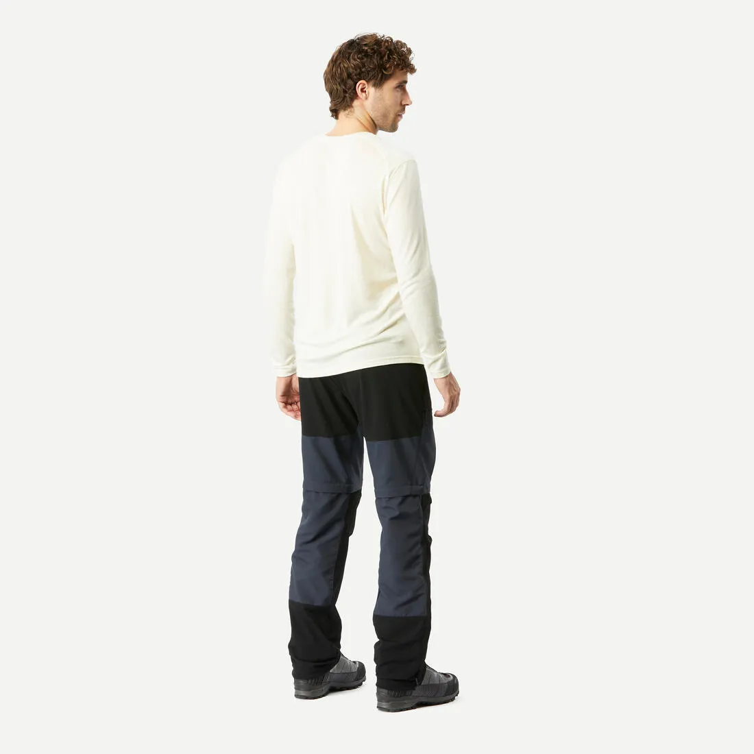Men's 2-in-1 adjustable and durable hiking trousers – MT500