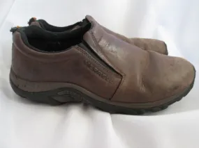 Mens MERRELL JUNGLE MOC Leather Slip on Shoe Loafer 10 NUBUCK BROWN