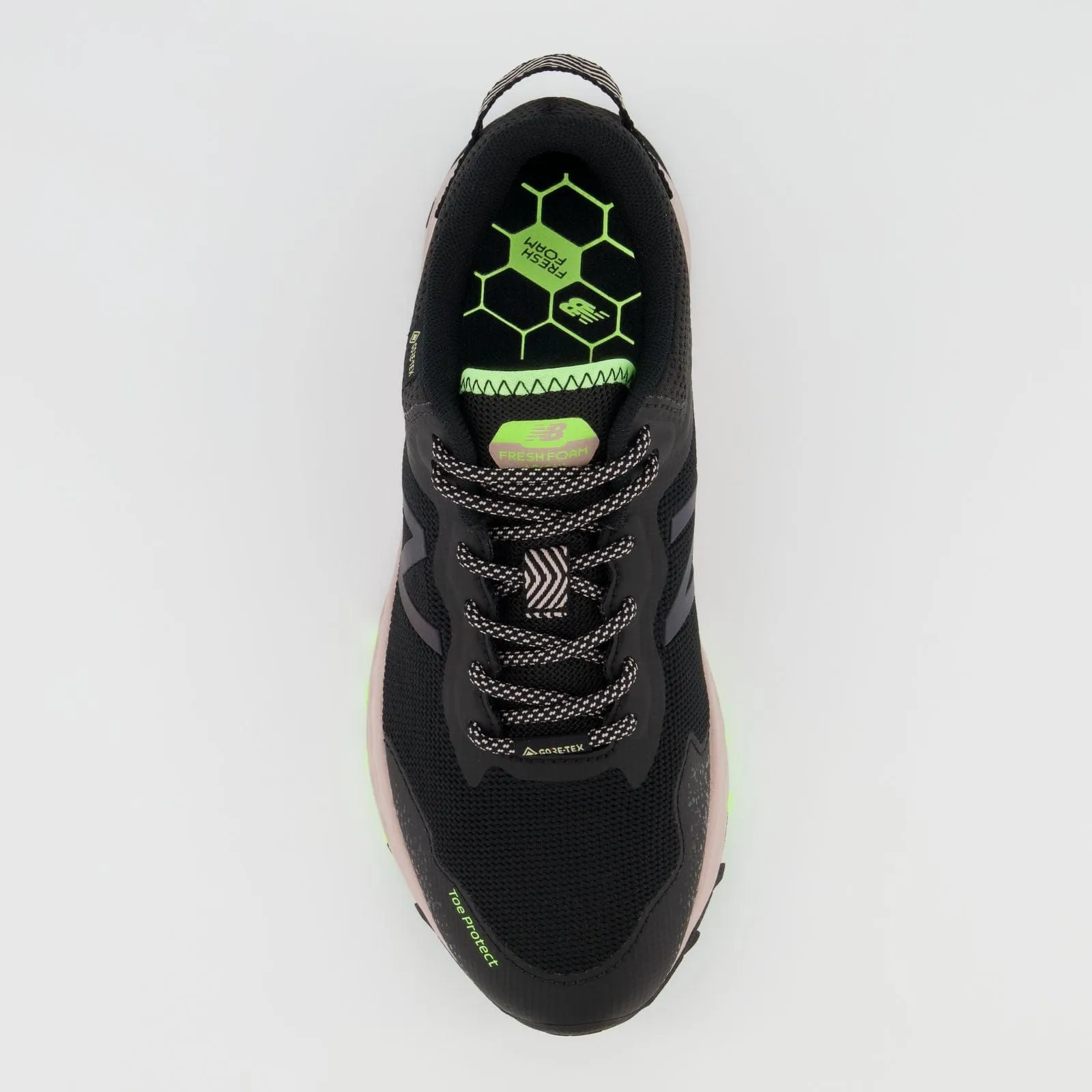 New Balance Womens Arishi Trail Gore-Tex® Running Shoes- Black/Lime Glo