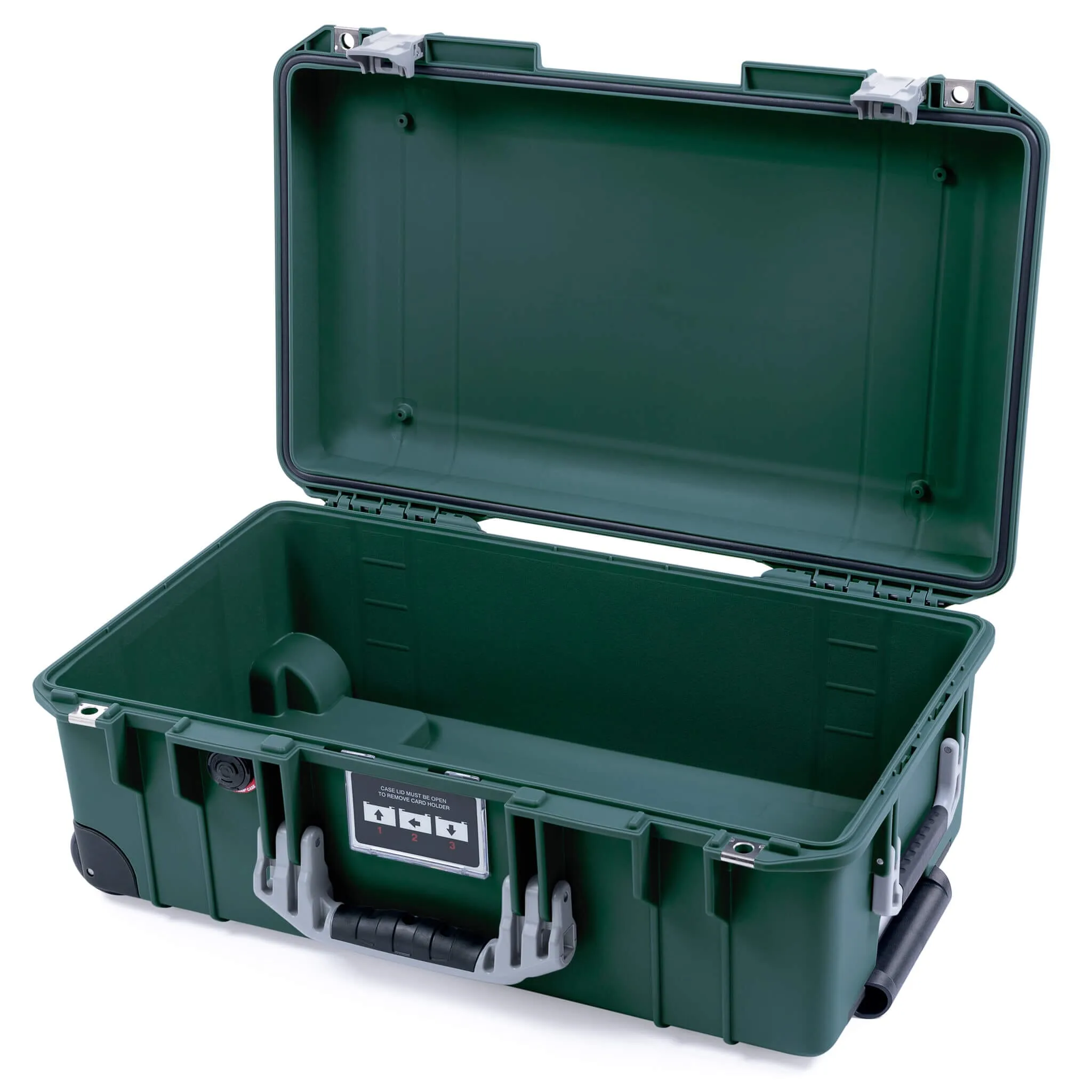 Pelican 1535 Air Case, Trekking Green with Silver Handles & Latches