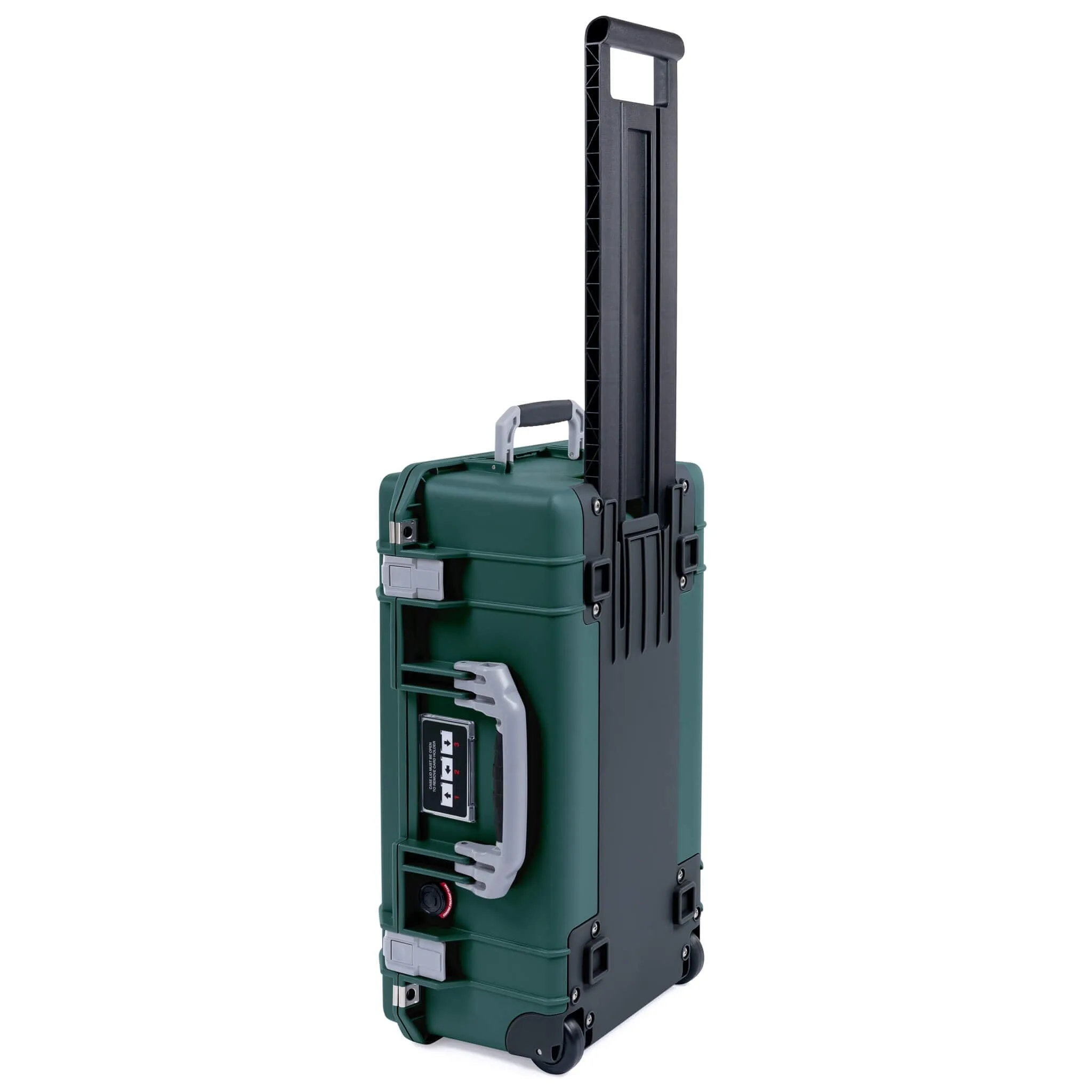 Pelican 1535 Air Case, Trekking Green with Silver Handles & Latches