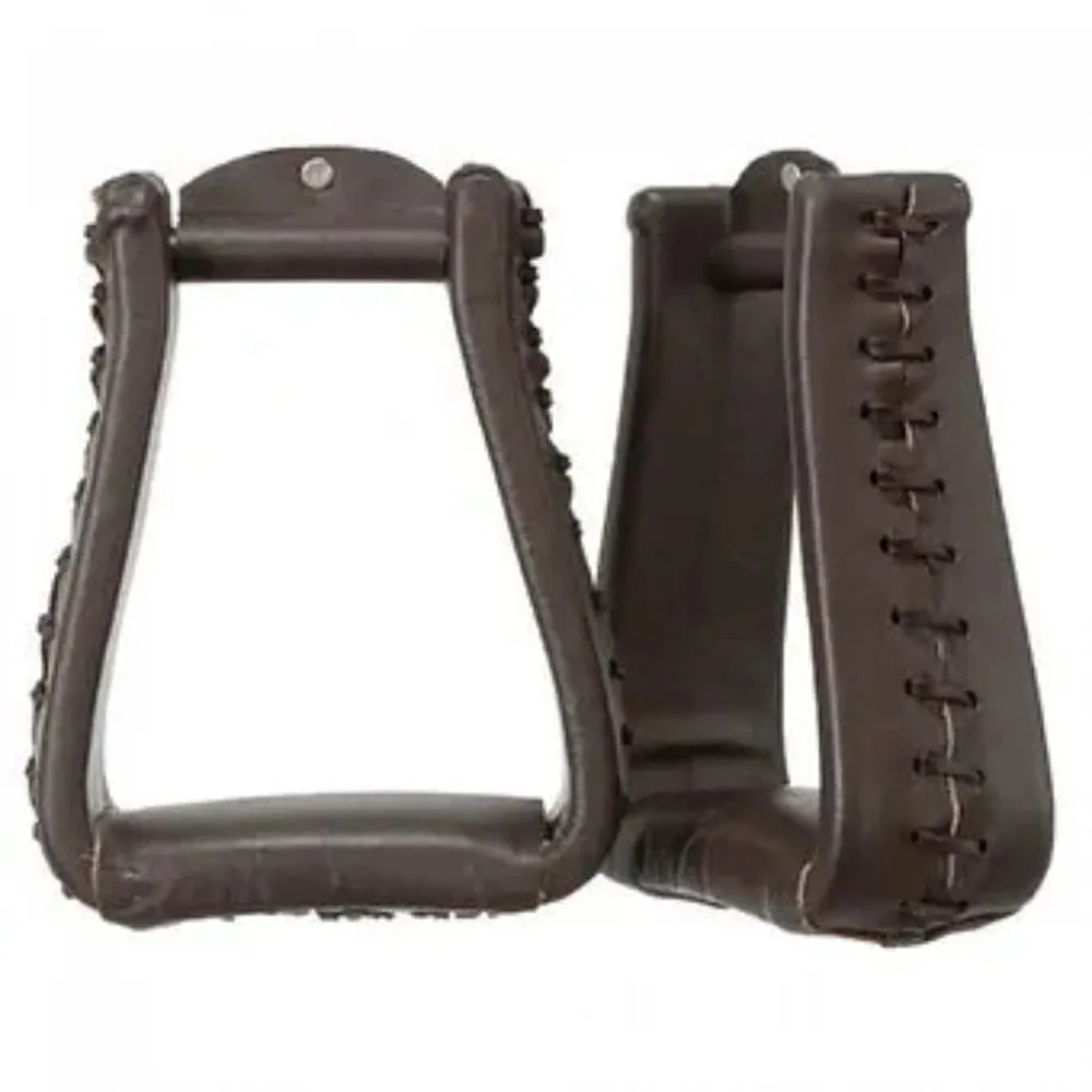 Royal King Oversized Leather Western Stirrups